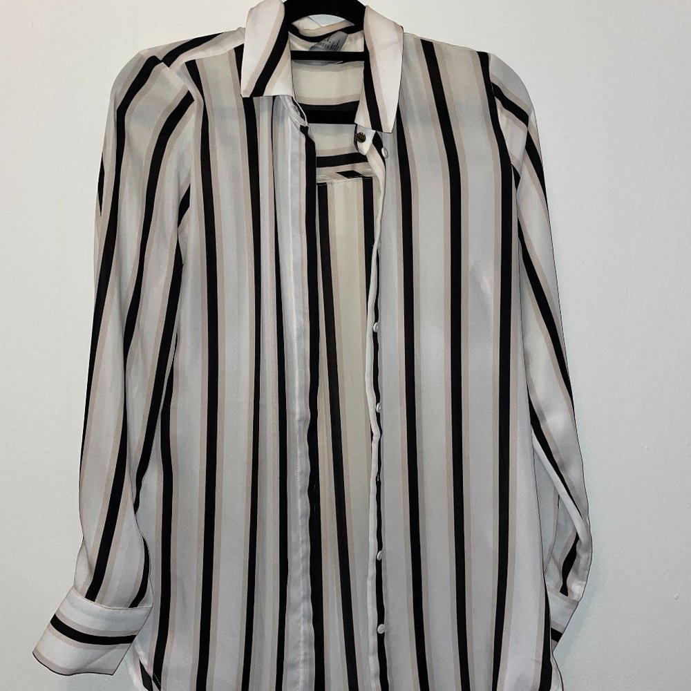 The Perfect White & Black Button Down